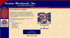 Desktop Screenshot of customwoodworkinc.com