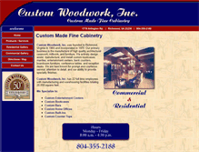 Tablet Screenshot of customwoodworkinc.com
